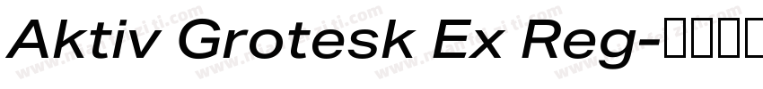 Aktiv Grotesk Ex Reg字体转换